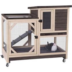 Indoor Rabbit Hutch with Pull out Tray