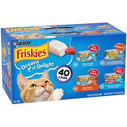 Purina Friskies Oceans of Delight Wet Cat Food 40x156g