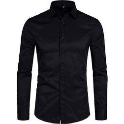 Delcarino Men's Long Sleeve Button Up Shirt