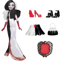 Disney Princess Villains Cruella De Vil Fashion Doll Set, 8 Pieces