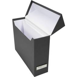 Lovisa File Box with 12 Files Dark Gray Bigso Box of Sweden