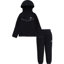 Nike Toddler Sportswear Tech Fleece Zip Hoodie & Pants Set - Black (76H052-023)