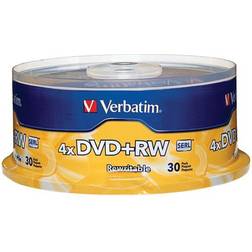 Verbatim 94834 4X DVD RWs, 30-Pack