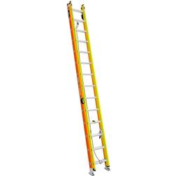 Werner Glidesafe Extension Ladder Fiberglass Tri Rung Type IA 28'