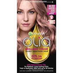 Garnier Olia Oil Powered Permanent Hair Color 1.0 ea 8.22 Medium Rose Gold