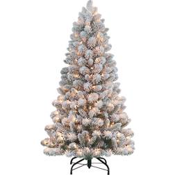 Puleo International Pre-Lit 4.5ft. Virginia Pine Green 54 Inch Christmas Tree
