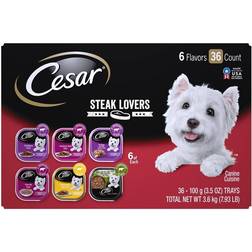 Cesar Steak Lovers Wet Dog Food Toppers Variety Pack