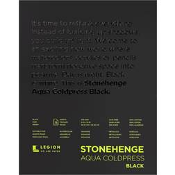 Black 140lb Stonehenge Aqua Block Coldpress Pad 8 inches X10 inches