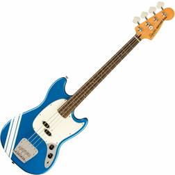 Squier FSR Classic Vibe '60s Mustang Bass Lake Placid Blue With Olympic White Stripes