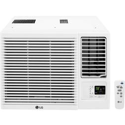 LG 11,500/12,000 BTU 230V Window-Mounted Air Conditioner with 9,200/11,200 BTU Supplemental Heat Function, LW1216HR