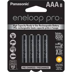 Panasonic Eneloop Pro AAA 950mAh Rechargeable NiMH Battery, 8-Pack