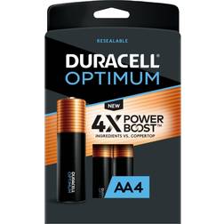 Duracell Optimum AA Alkaline Compatible 4-pack