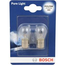 Bosch Pære Pure Light,P21/5W,2 stk.,12v,BAY15d