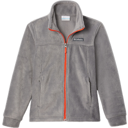 Columbia Boy's Steens Mountain II Fleece Jacket - City Grey/Flame Orange