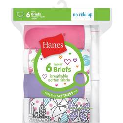 Hanes Girl's Breathable Cotton Briefs 6-pack
