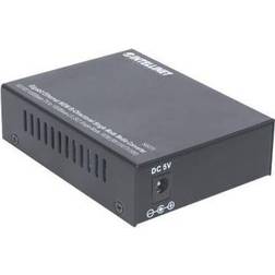 Intellinet Gigabit Ethernet WDM Bi-Directional Single Mode Media Converter, 10/100/1000Base-Tx to 1000Base-Lx (SC) Single-Mode, 20km, WDM (Rx1310/Tx1550) fibermedieomformer 10Mb LAN, 100Mb LAN, GigE