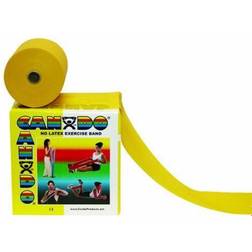 Cando Latex-Free Exercise Band, Yellow, 50 Yard Roll, 1 Roll/Box