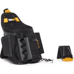 Toughbuilt 7.5" Small Electrician Pouch with ClipTech Hub and 13-pockets, Black"