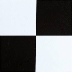 Achim Sterling Self Adhesive Vinyl Floor Tile 12" x 12" Black/White, 45 Pack