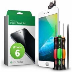 GIGA Fixxoo compatible with iPhone 6 Screen Replacement Complete Kit White LCD; with TouchScreen, Retina Display Glass, Camera