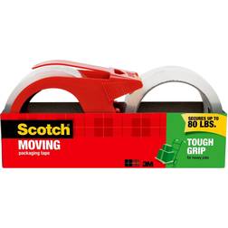 Scotch Tough Grip Moving Packaging Tape, yds, 2