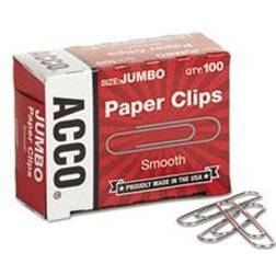 Acco Economy Jumbo Paper Clips, 1000/Pack