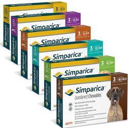 Simparica Flea and Tick for Dogs 5.6-11lb 3ct