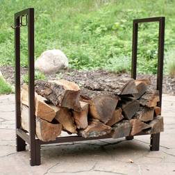 Sunnydaze Decor Indoor/Outdoor Firewood Log Holder, 30 in. QXWR30-BRONZE