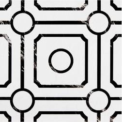 Achim Retro Self Adhesive Vinyl Floor Tile Carrera 20 Tiles/20 sq. ft. Black 12x12