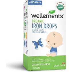 Wellements 1 Fl. Oz. Organic Iron Drops