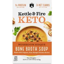 Kettle & Fire Mushroom Bisque Bone Broth Soup 16.9oz 1
