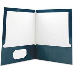 Universal Laminated Two-pocket Folder, Cardboard Paper, 100-sheet