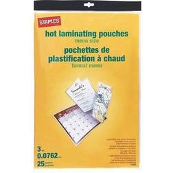 Staples Thermal Pouches, Menu, 25/Pack 17469