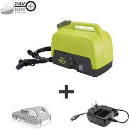 Sun Joe Portable Sink/Shower Spray Washer Kit, Cordless (WA24C-LTE) Green