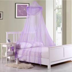 Cottonloft Raisinette Kids Collapsible Hoop Sheer Mosquito Net Bed Canopy Cranberry