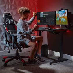 X Rocker Panther Gaming Desk In Black - Black - Desk