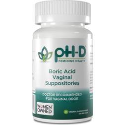 pH-D Feminine Health Boric Acid 24 Suppository, Vaginal Suppository, Capsule