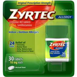 Zyrtec 24 Hour Allergy Relief 10mg 30 pcs Tablet