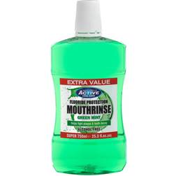 Beauty Formulas Active Oral Care Fluoride Protection Green Mint Mouthwash 750