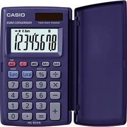Casio HS-8VER Pocket Calculator 8 Digit LCD Display Blue