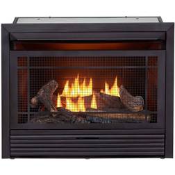 Duluth Forge Dual-Fuel Ventless Gas Fireplace Insert, 26,000 BTU, T-Stat Control, 170121