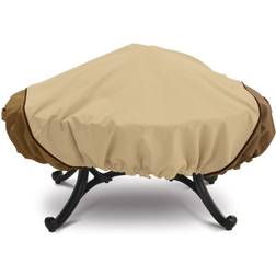 Classic Accessories Veranda Large Round Fire Pit Cover Natural/brown