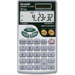 Sharp EL344RB EL344RB Metric Conversion Wallet Calculator, 10-Digit LCD