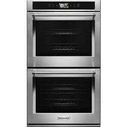 KitchenAid Smart Oven+ 30" Double with Powered Attachments Silver