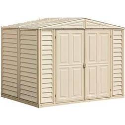 Duramax 8' 5.5' Vinyl Storage Shed with Foundation (Building Area )
