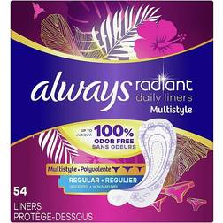 Always Zzz Radiant 54-Count Regular Unscented Daily Multistyle