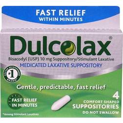 Dulcolax Medicated Laxative Suppository 4 Suppositories