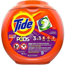 Tide Liquid Laundry Detergent Pacs Spring Meadow 42 Tablets