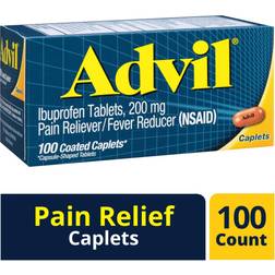 Advil Ibuprofen Pain Reliever 200 mg 100 Caplets
