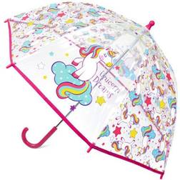 Childrens/Kids Unicorn Dreams Dome Umbrella
